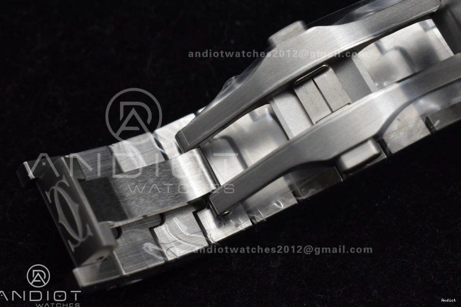 Bezel 9015 BVF Santos de SS 1:1 SS Gray Best Dial Edition Bracelet 40mm Black MIYOTA Cartier on 0303